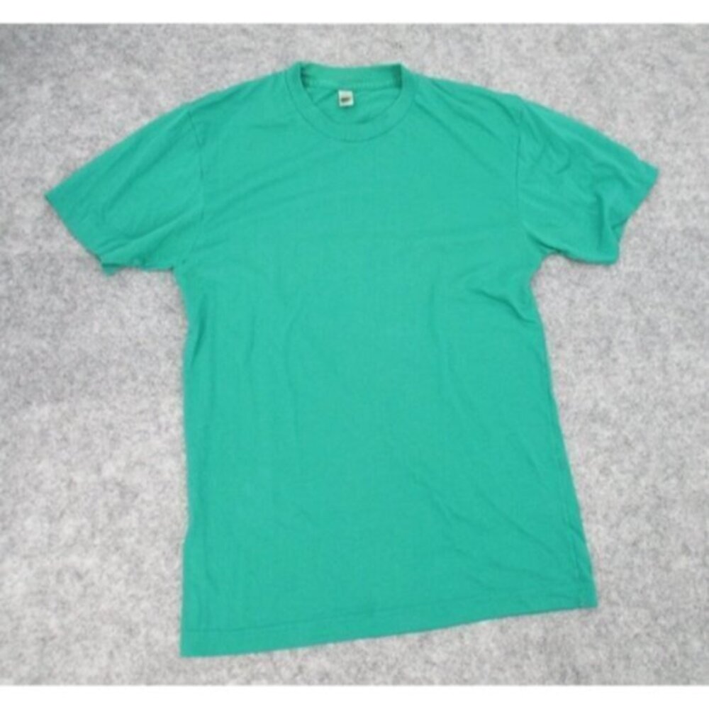 American Apparel Womens Small T-Shirt Green The 50/50 Shirt Short Sleeves Casual